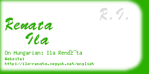 renata ila business card